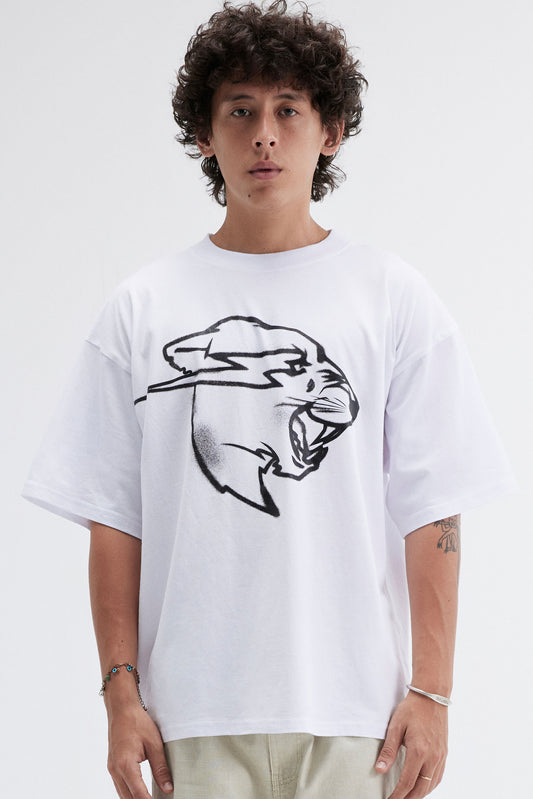 BEAST WAS HERE SS TEE - WHITE