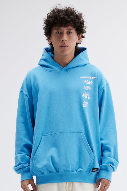 MRBEAST MOTORSPORTS HOODIE - BLUE